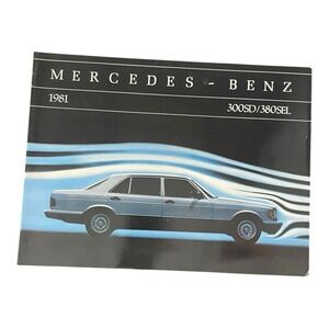 1981 Mercedes Benz S-class W126 US Brochure 380SEL 300SD 1st Year Sales Catalog‎